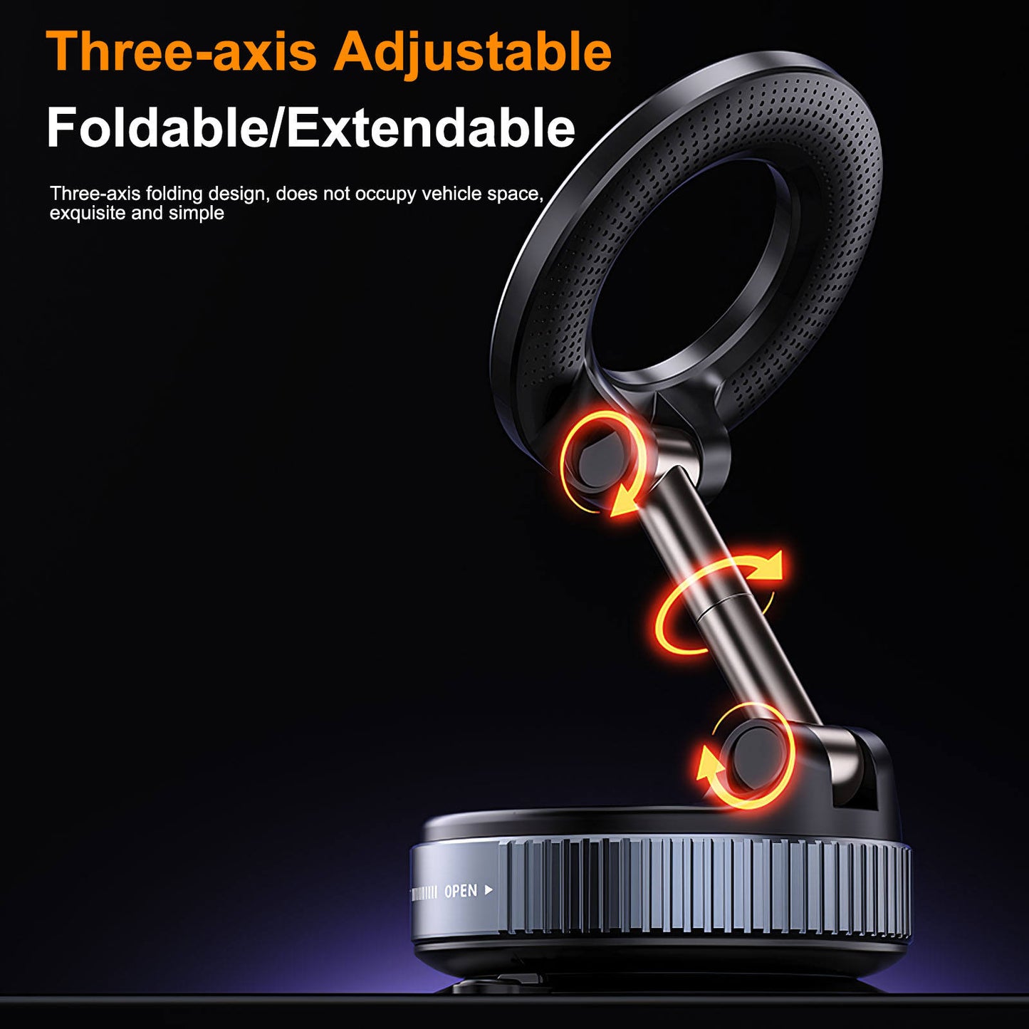 Multi-functional Ultra-Slim 360° Magsafe Grip & Kickstand - Mobile Phone Car Holder