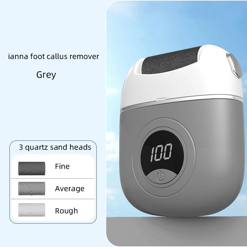 Electric Foot Grinder Callus Remover - Salon-Smooth Feet at Home (With 3 Heads)