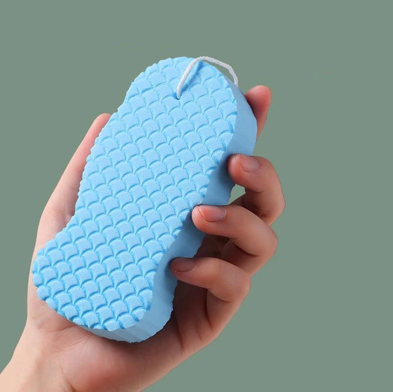 Painless Exfoliation 3D Fish-Scale Bath Sponge - Ultra Soft Texture (For Babies & Adults)