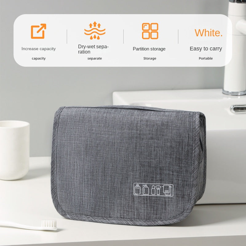 Waterproof Foldable Hanging Travel Toiletry Bag for Men & Women