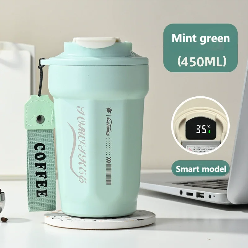 Smart Double Wall 316 stainless Steel Octagonal Coffee Cup