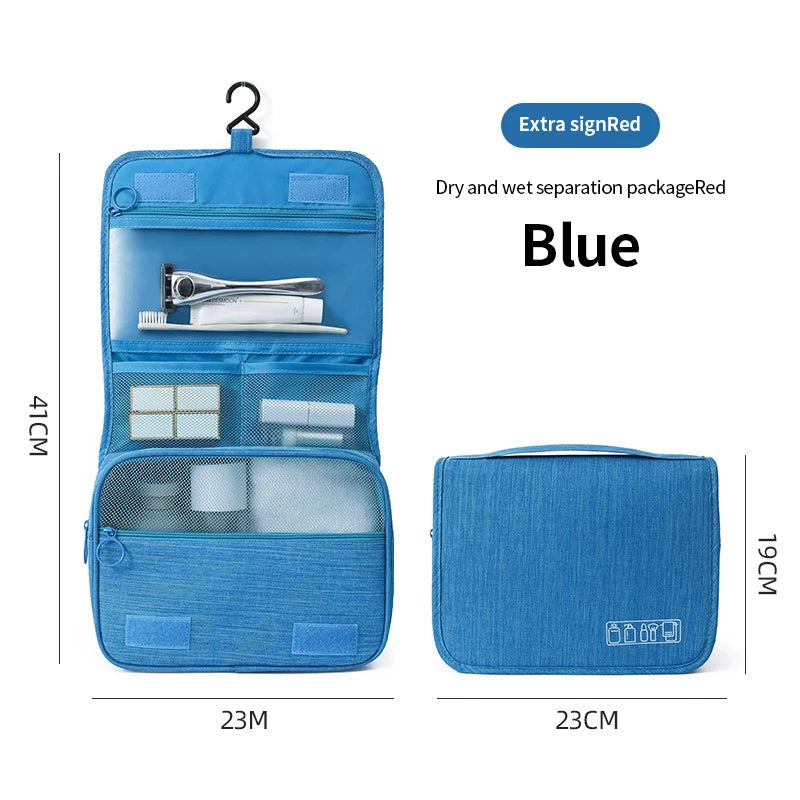 Waterproof Foldable Hanging Travel Toiletry Bag for Men & Women