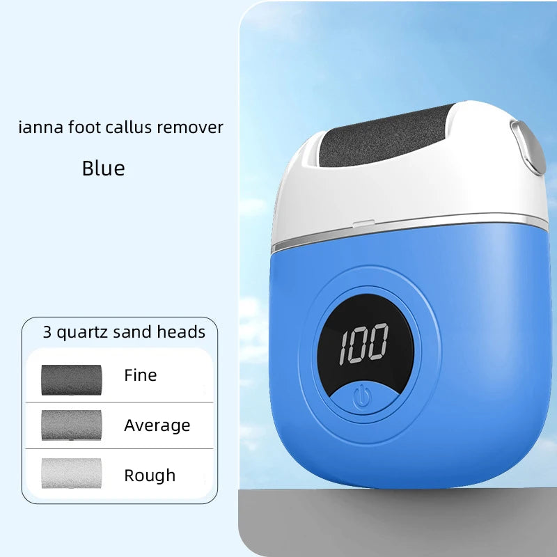 Electric Foot Grinder Callus Remover - Salon-Smooth Feet at Home (With 3 Heads)