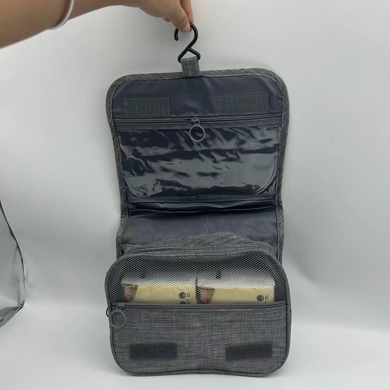Waterproof Foldable Hanging Travel Toiletry Bag for Men & Women