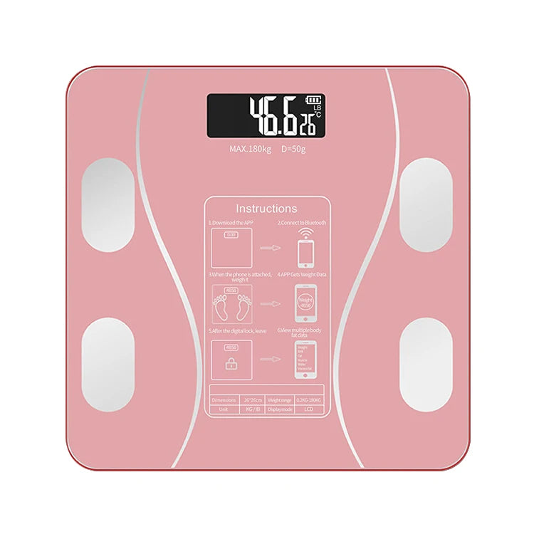 Smart Digital Body Weight & Fat Scale with App for Fitness, BMI & Health Tracking