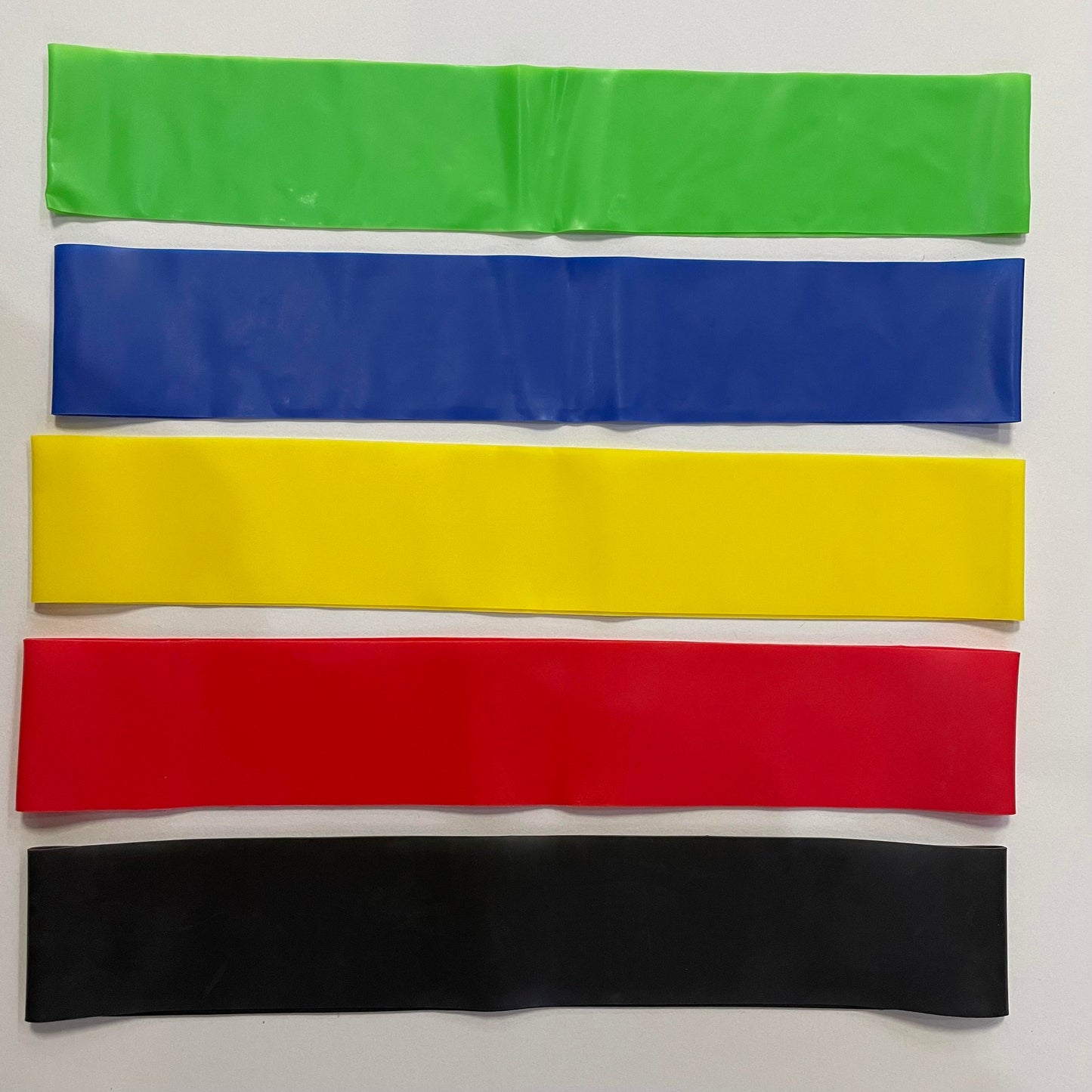 Fabric Resistance Bands Set - Portable 5-Level Loop Workout Bands (With Color Box and Manual)