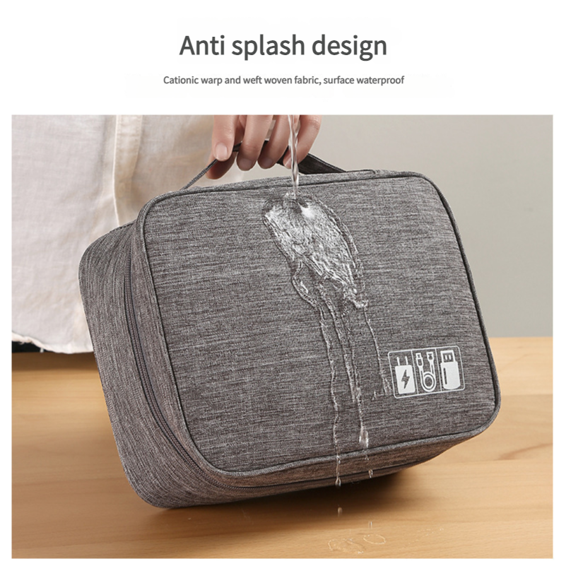 Multi-Functional Waterproof Digital Accessories Organizer Bag for Travel & Work
