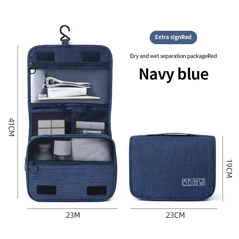 Waterproof Foldable Hanging Travel Toiletry Bag for Men & Women