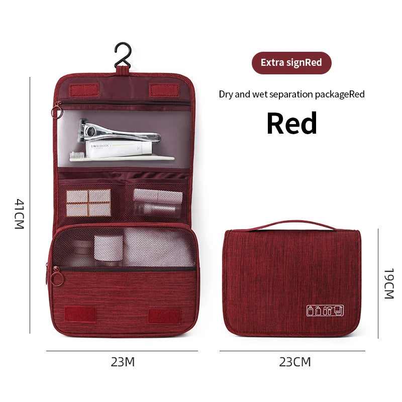 Waterproof Foldable Hanging Travel Toiletry Bag for Men & Women