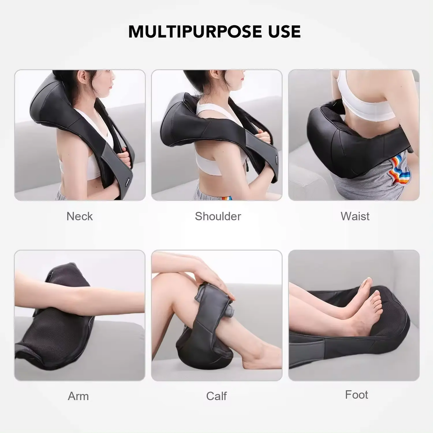Deep Tissue Shiatsu Heated Neck & Shoulder Massager
