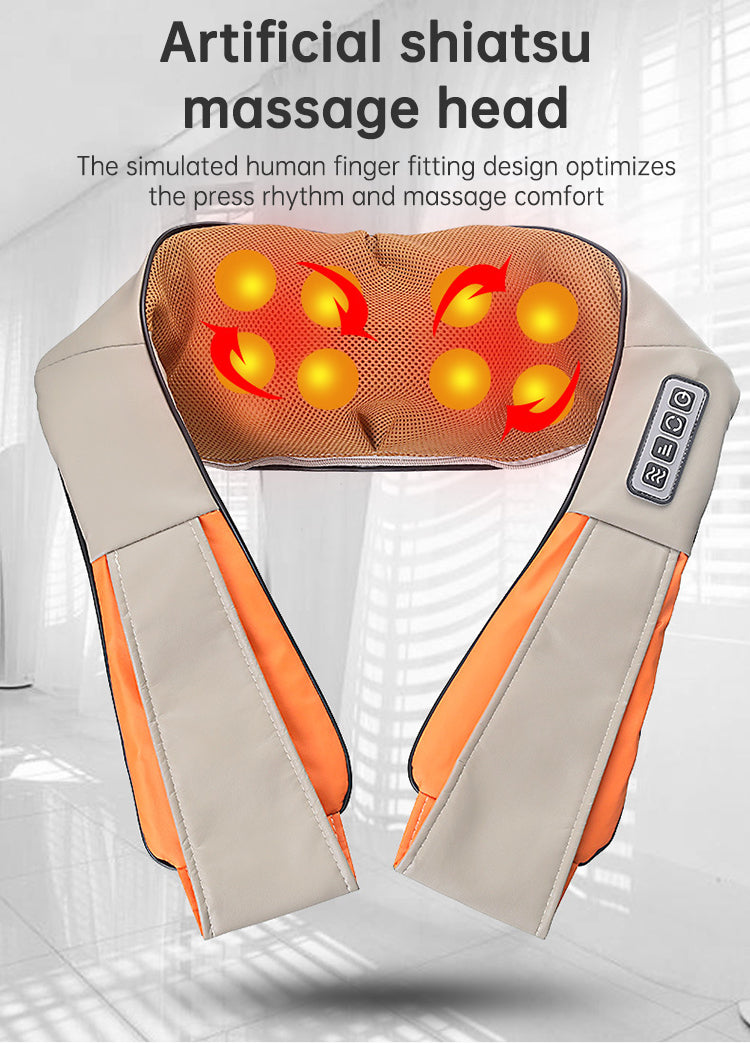 Deep Tissue Shiatsu Heated Neck & Shoulder Massager