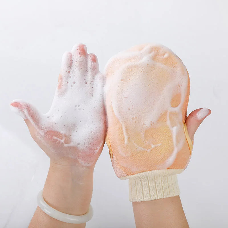 Korean Painless Deep Exfoliating Glove Set, Reusable Spa Mitt Set (Unisex)