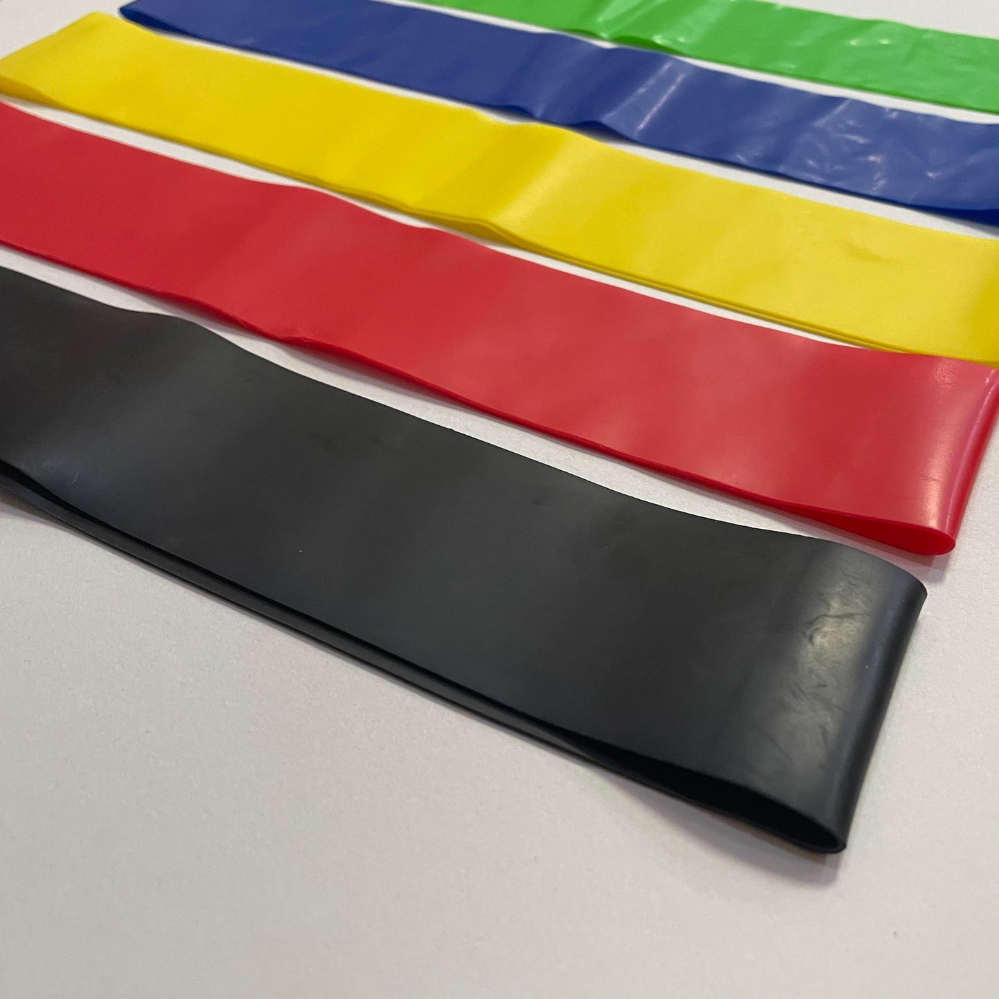 Fabric Resistance Bands Set - Portable 5-Level Loop Workout Bands (With Color Box and Manual)