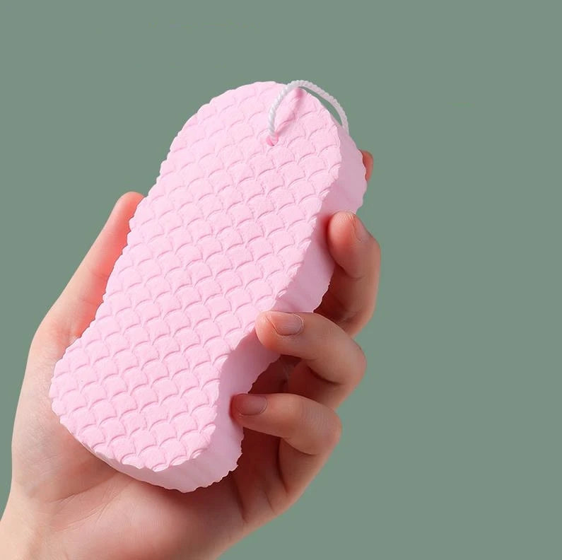 Painless Exfoliation 3D Fish-Scale Bath Sponge - Ultra Soft Texture (For Babies & Adults)