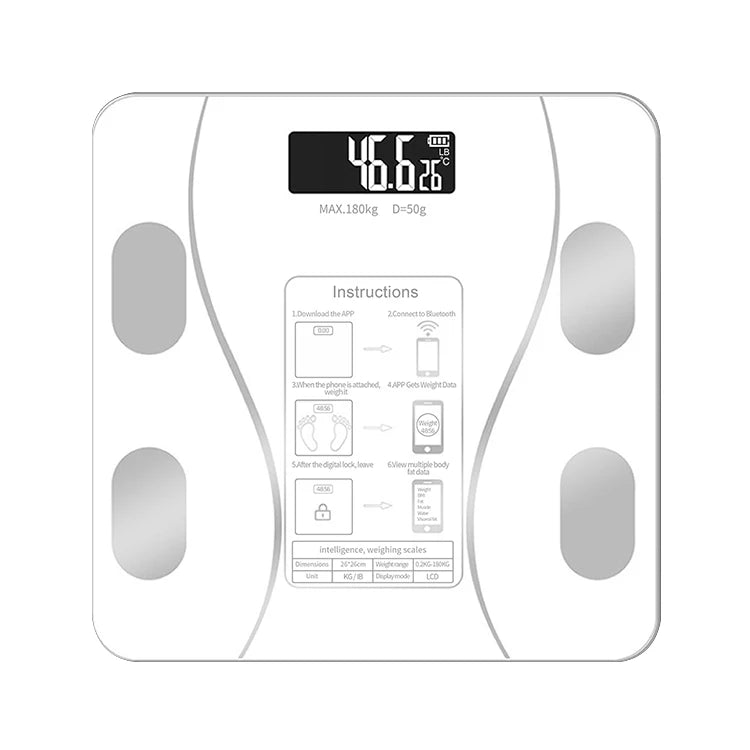 Smart Digital Body Weight & Fat Scale with App for Fitness, BMI & Health Tracking