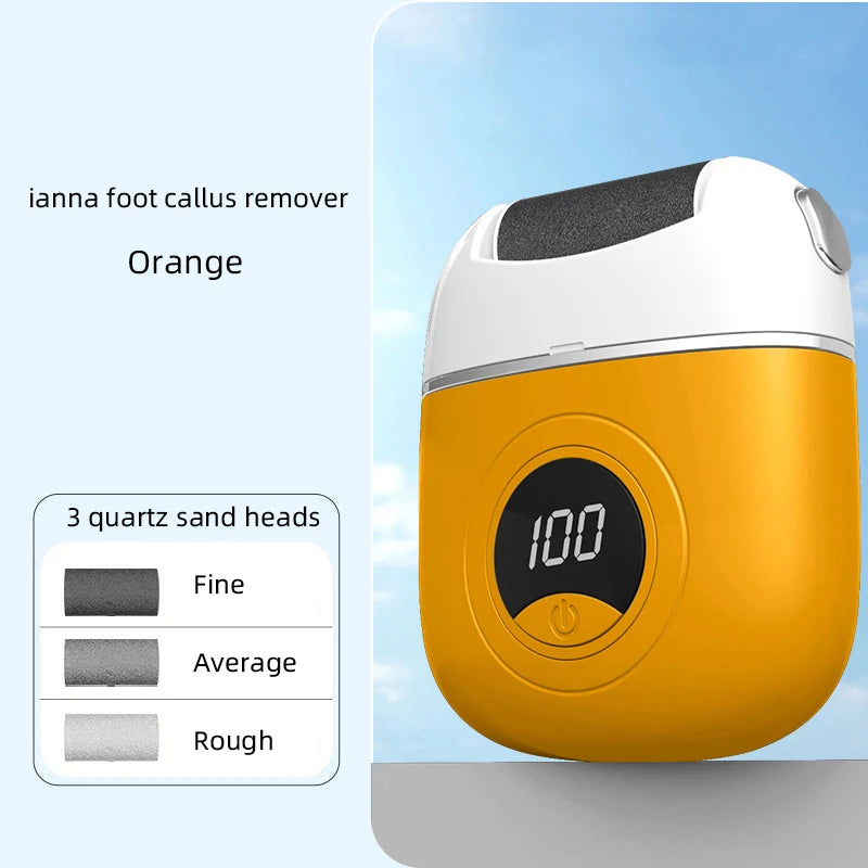 Electric Foot Grinder Callus Remover - Salon-Smooth Feet at Home (With 3 Heads)