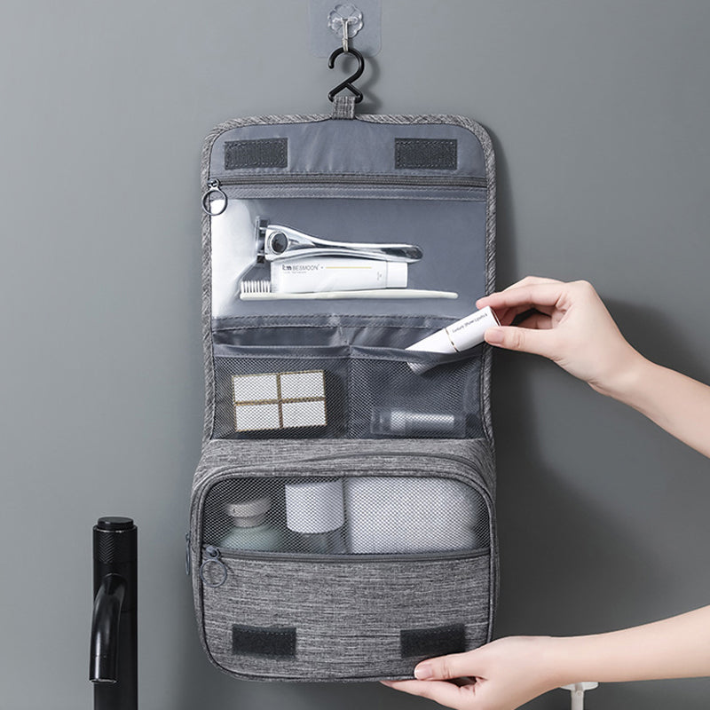 Waterproof Foldable Hanging Travel Toiletry Bag for Men & Women