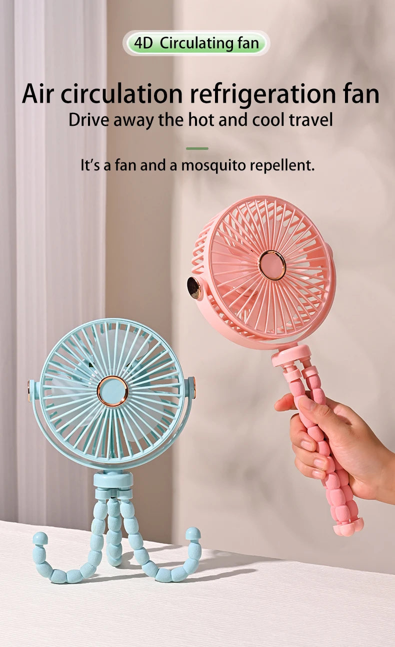Rechargeable Portable Desktop Table Mini Fan