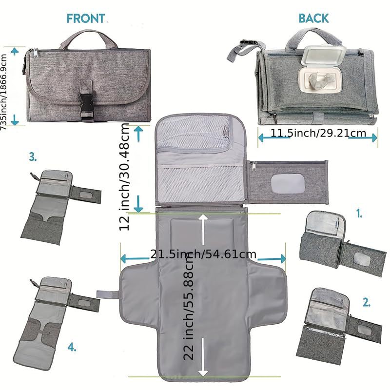Portable Waterproof Baby Diaper Changing Pad