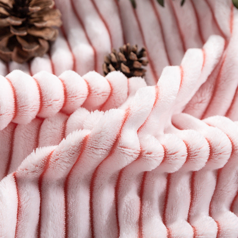 Premium Soft Fleece & Knitted Throw Blanket
