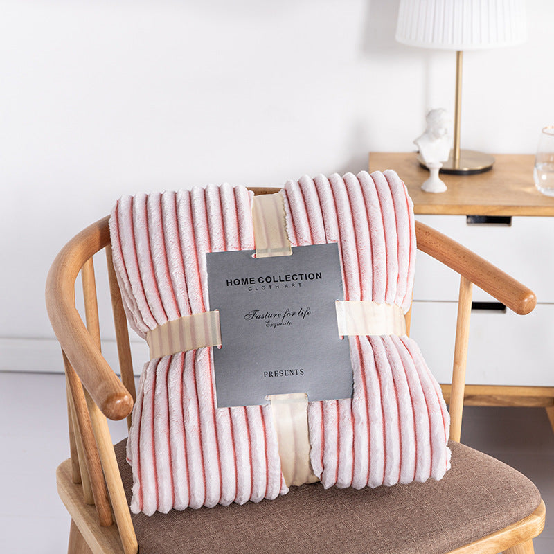 Premium Soft Fleece & Knitted Throw Blanket