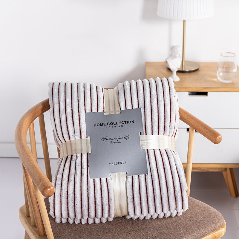 Premium Soft Fleece & Knitted Throw Blanket