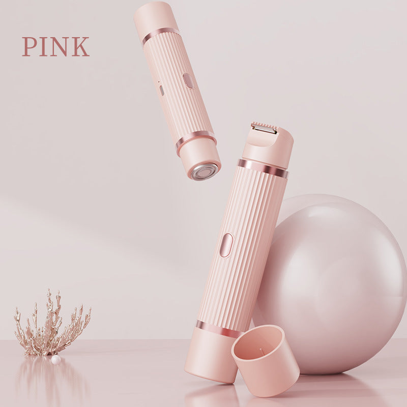Painless Dual-Head Electric Bikini Trimmer and Shaver (IPX7 Waterproof & USB Rechargeable)
