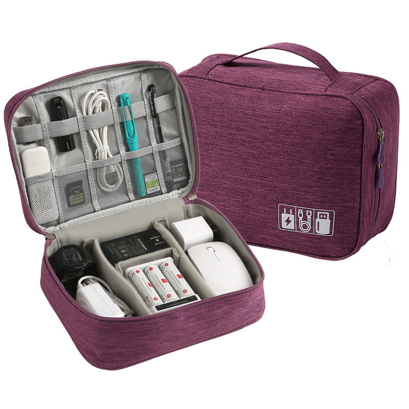 Multi-Functional Waterproof Digital Accessories Organizer Bag for Travel & Work