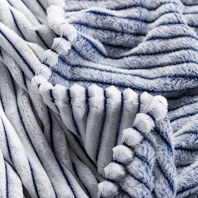 Premium Soft Fleece & Knitted Throw Blanket