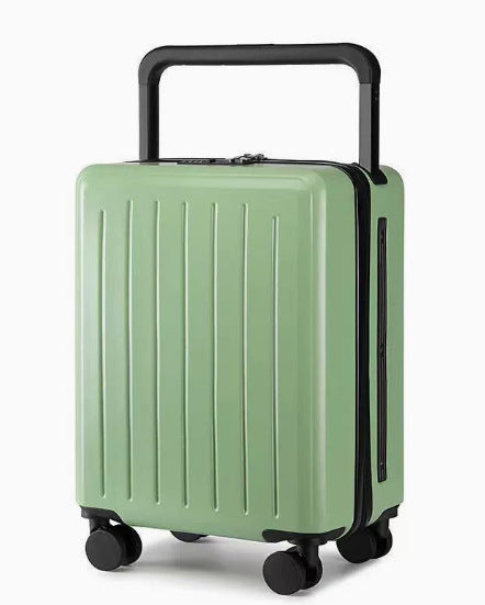 Luxury Wide-Handle Carry-On Suitcase with TSA Lock & Silent Spinner Wheels