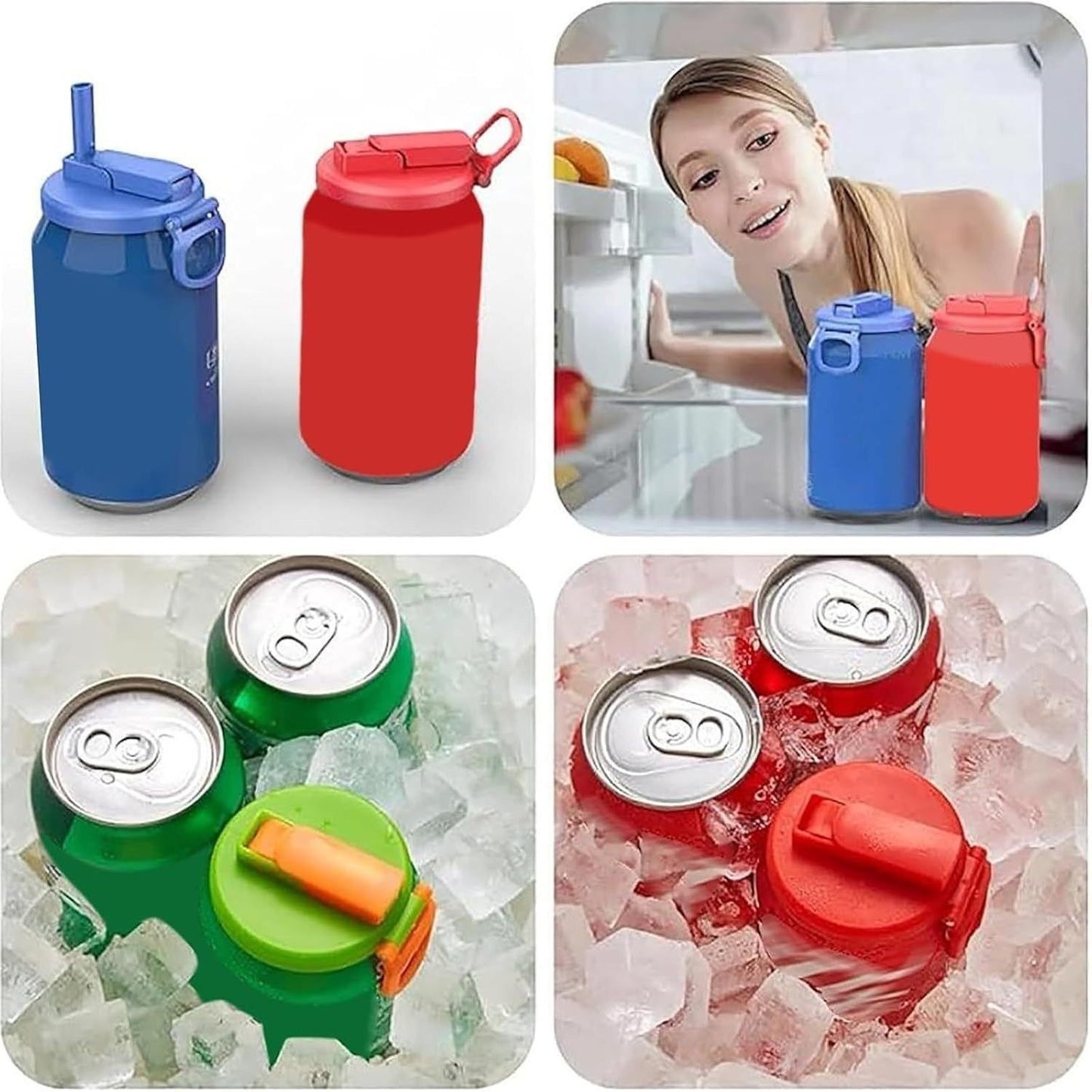 CansStraws Soda Can Covers straw lid plastic crafts