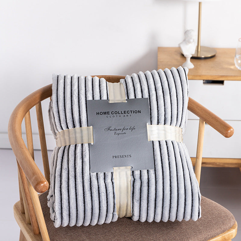 Premium Soft Fleece & Knitted Throw Blanket