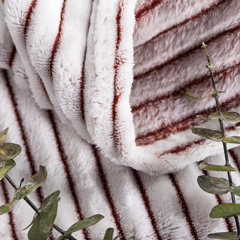 Premium Soft Fleece & Knitted Throw Blanket