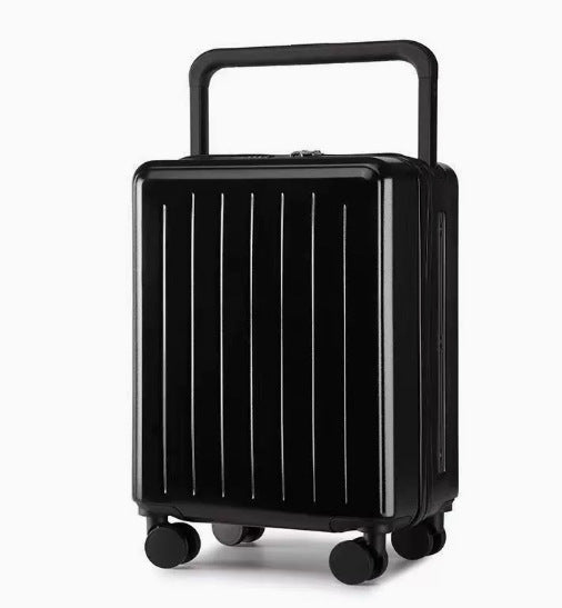 Luxury Wide-Handle Carry-On Suitcase with TSA Lock & Silent Spinner Wheels
