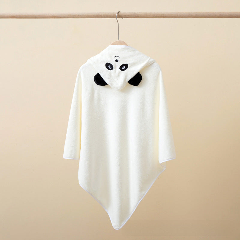 Ultra-Soft Coral Fleece Baby Hooded Bath Towel