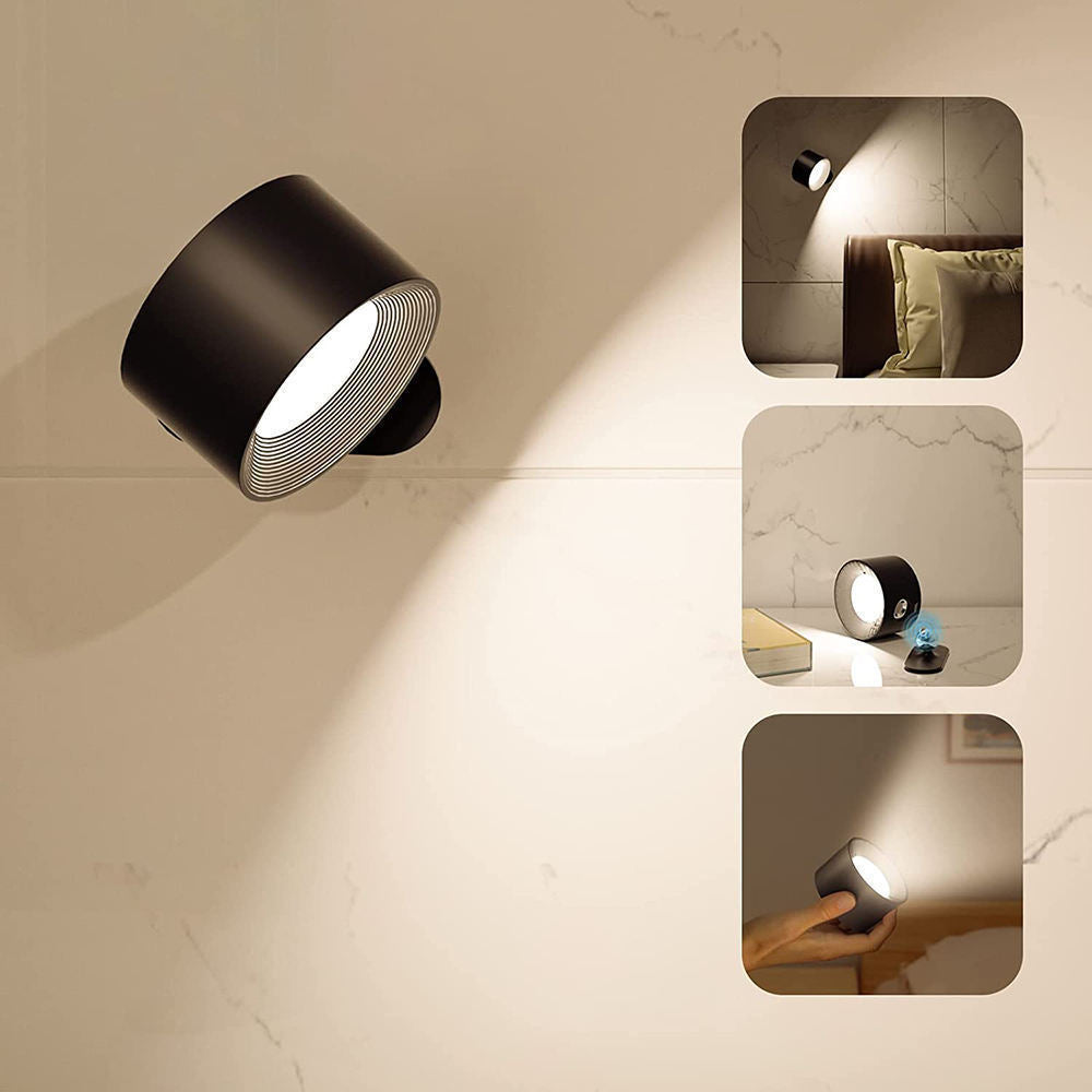Applique murale magnétique LED rechargeable à 360°