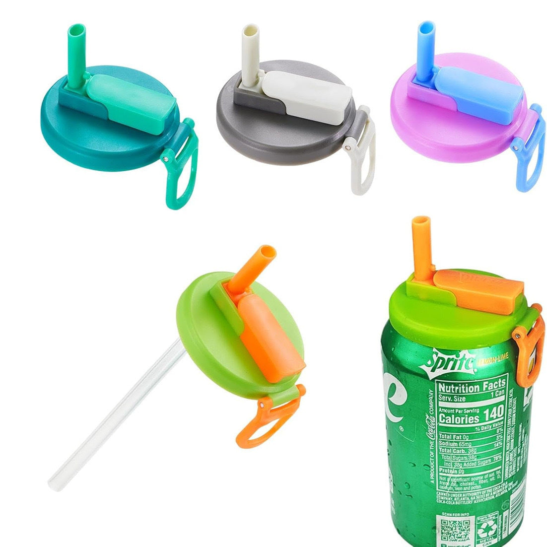 CansStraws Soda Can Covers straw lid plastic crafts