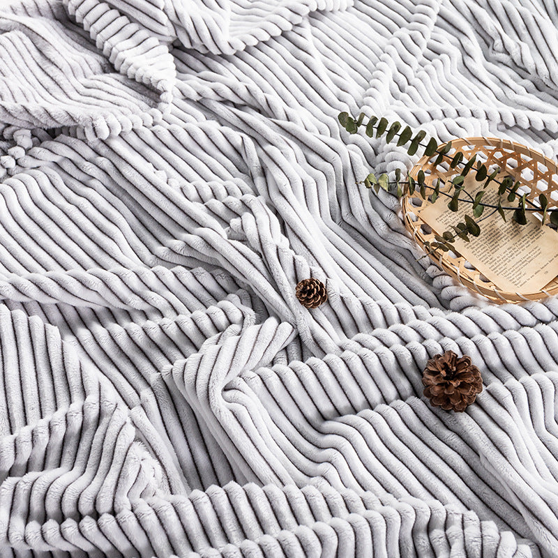 Premium Soft Fleece & Knitted Throw Blanket