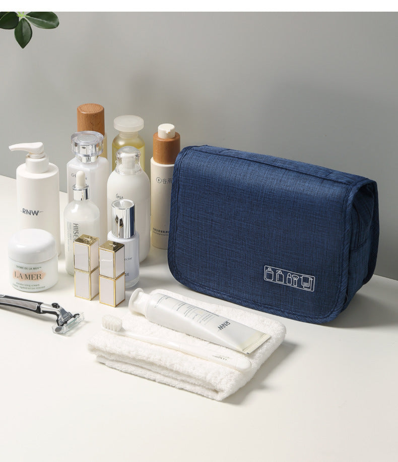 Waterproof Foldable Hanging Travel Toiletry Bag for Men & Women