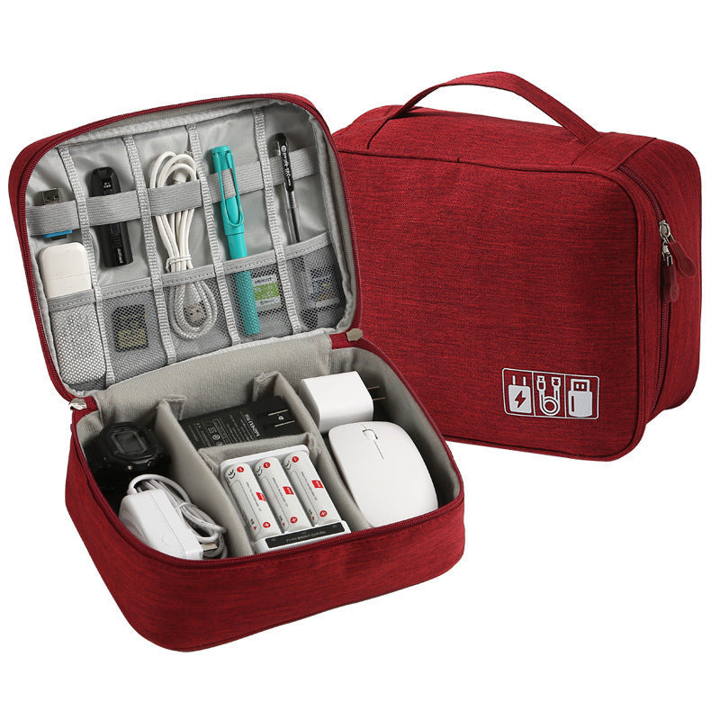 Multi-Functional Waterproof Digital Accessories Organizer Bag for Travel & Work