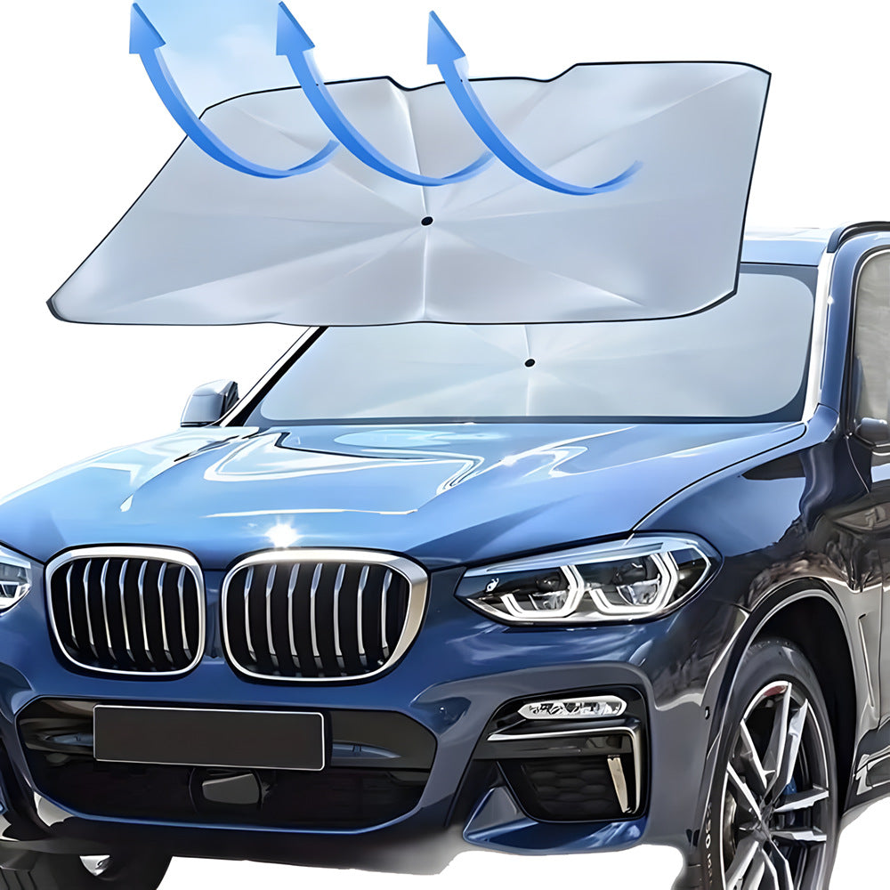 Windshield Sunshade Umbrella, Blocks UV & Heat, Pop-Open Design, Universal Fit