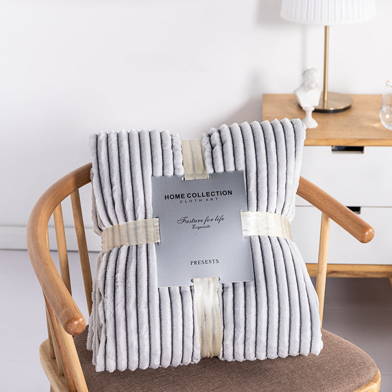 Premium Soft Fleece & Knitted Throw Blanket