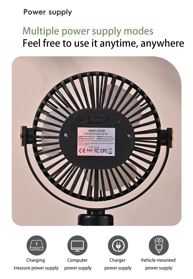 Rechargeable Portable Desktop Table Mini Fan