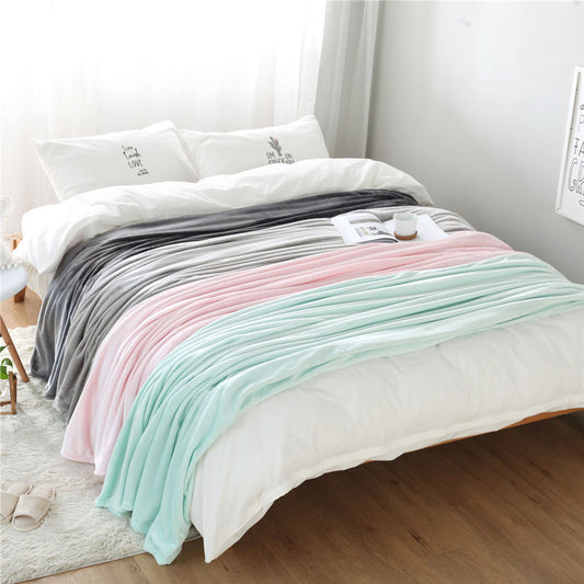 Luxury Thick Coral Fleece and Flannel Blanket