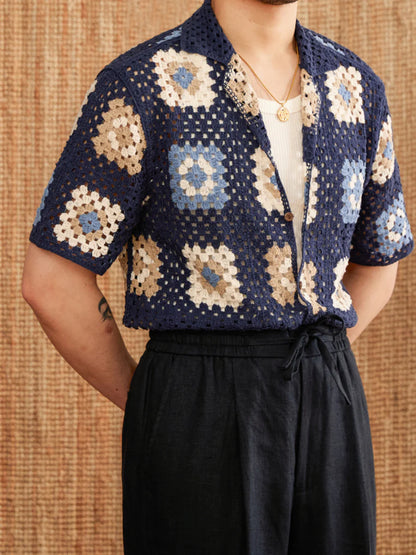 Gehäkeltes Openwork-Shirt – leicht, atmungsaktiv, kühl im Sommer