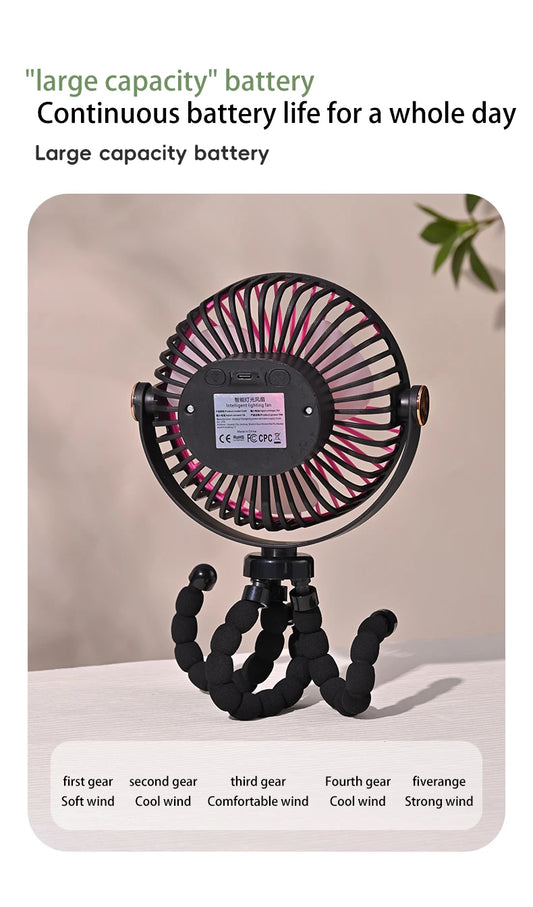 Rechargeable Portable Desktop Table Mini Fan