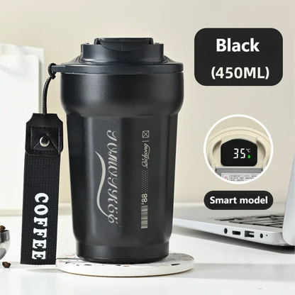 Smart Double Wall 316 stainless Steel Octagonal Coffee Cup