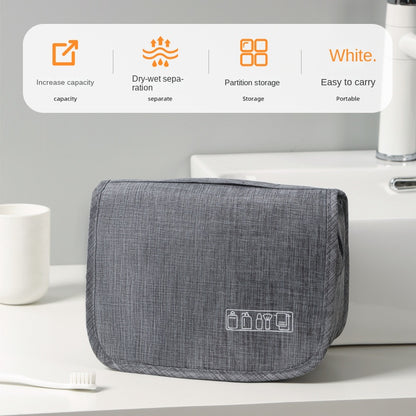 Waterproof Foldable Hanging Travel Toiletry Bag for Men & Women