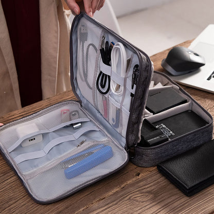 Multi-Functional Waterproof Digital Accessories Organizer Bag for Travel & Work