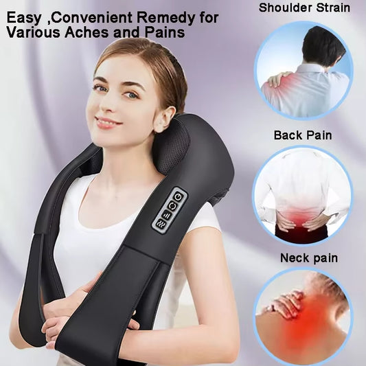 Deep Tissue Shiatsu Heated Neck & Shoulder Massager